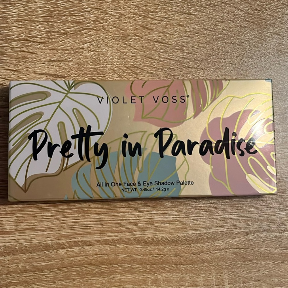 Face and eye shadow palette